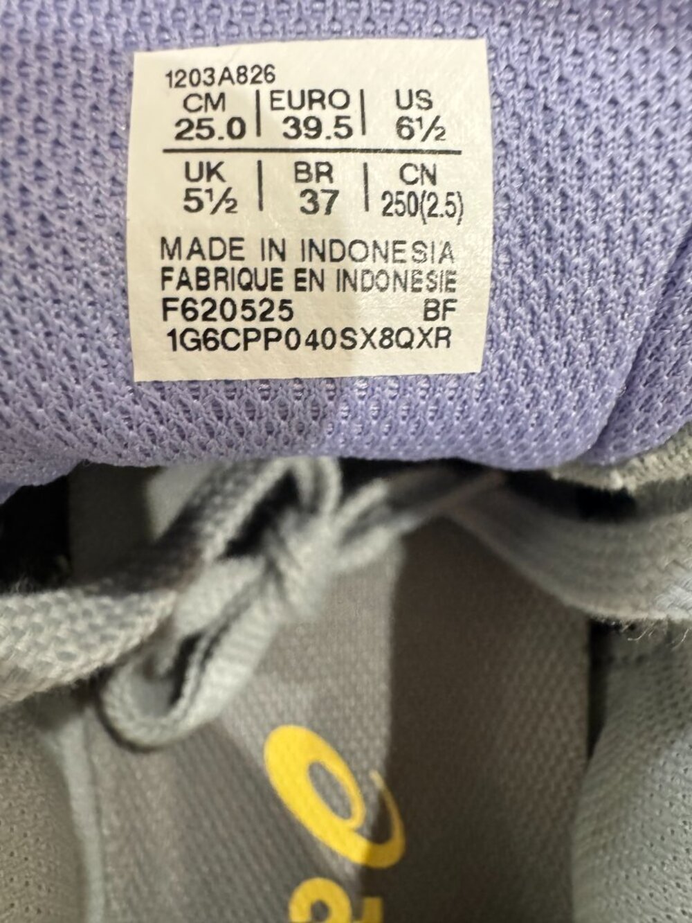 ASICS GEL-NYC Piedmont Grey Bluebell 1203A826-020 Men 6.5 Women 8 NIB - Picture 8 of 8